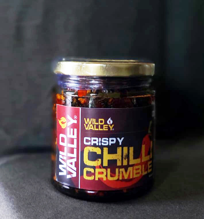 Crispy Chilli Crumble - All Natural - No Added Chemical Or No Added Preservatives - Wild Valley - 180gm