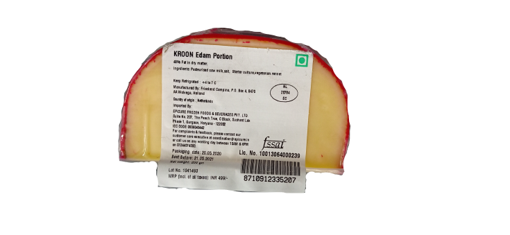 Edam Portion Cheese - Holland - Kroon - 200gm