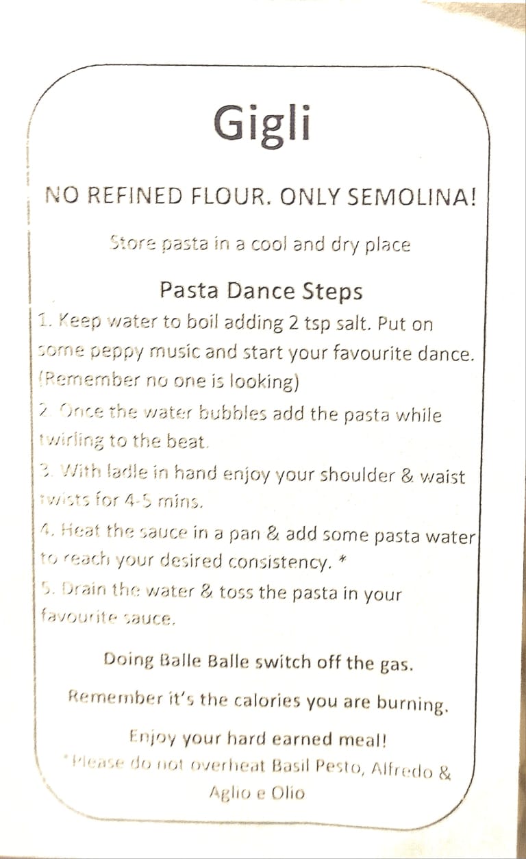 Pasta | Eggfree Gigli Pasta (Semolina & Turmeric) – 100% Semolina – No Maida & No Added Preservatives - Our Pasta Lab – 250gm