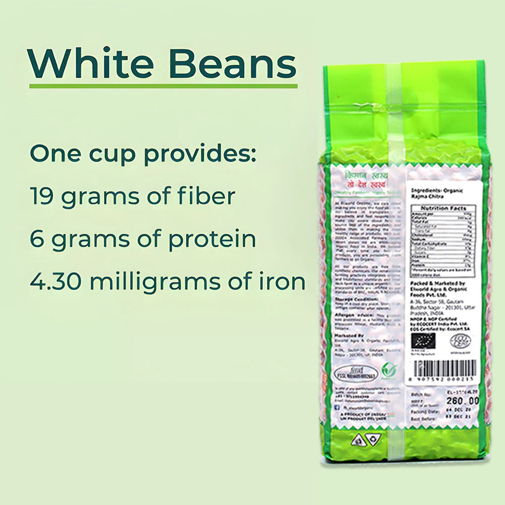 Rajma Chitra – USDA Organic - Elworld Organic – 500gm