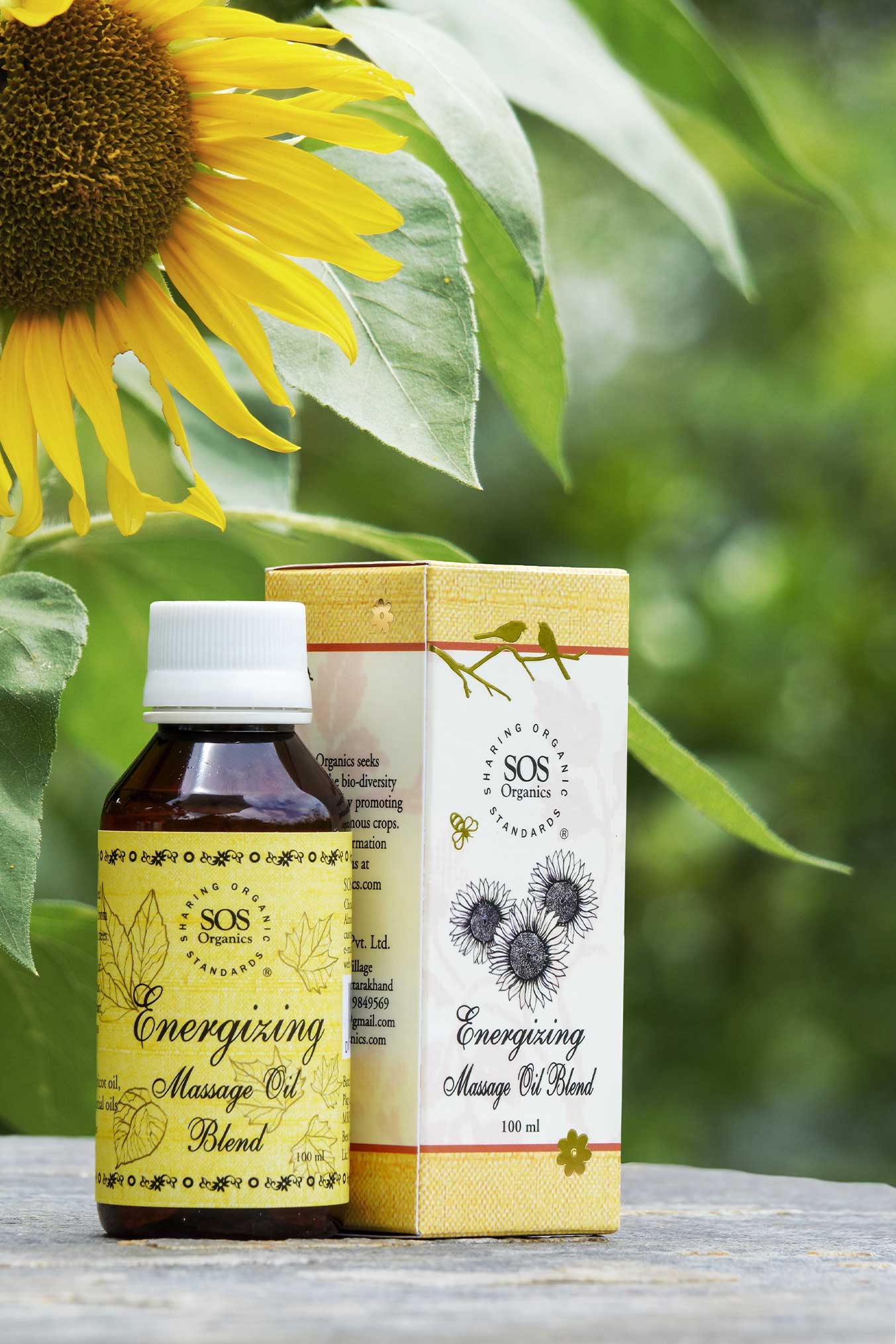 Energizing Massage Oil Blend – SOS Organics – 100ml