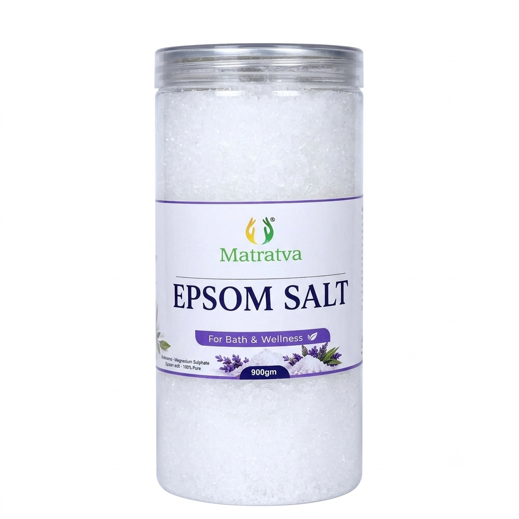 Epsom Salt (For Bath & Wellness) - 100% Pure- Natural Wellness-Relax & Revive – Matratva – 900gm
