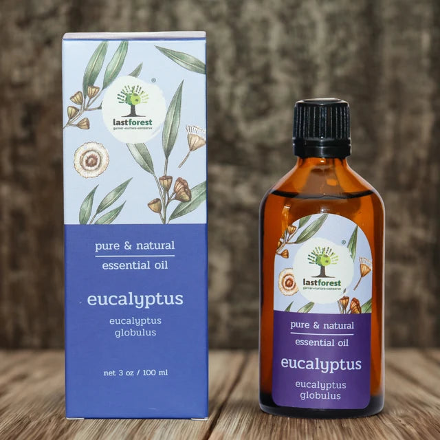Oil | Eucalyptus Gloubulus (Heals Cold) - Therapeutic Essential Oil -Pure & Natural Essential Oil -No preservatives- Last Forest - 100ml