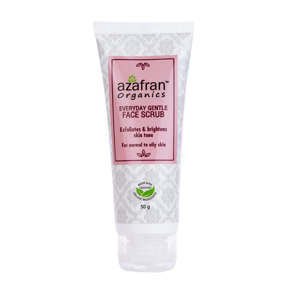 Everyday Gentle Face Scrub - Azafran Organics - 50gm
