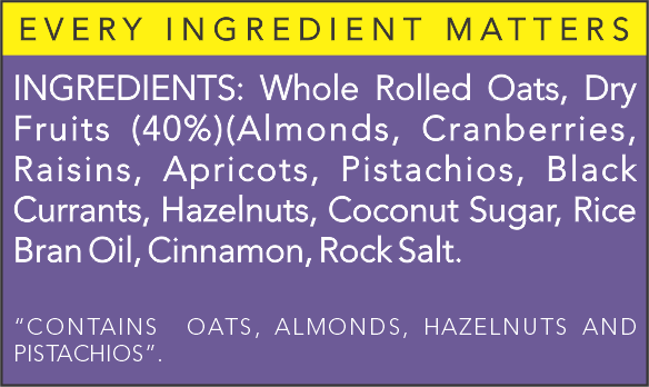 Granola | Everything Exotic Granola - 40% Dry Fruit - Vegan & Gluten Free - The Nibble Box - 500gm