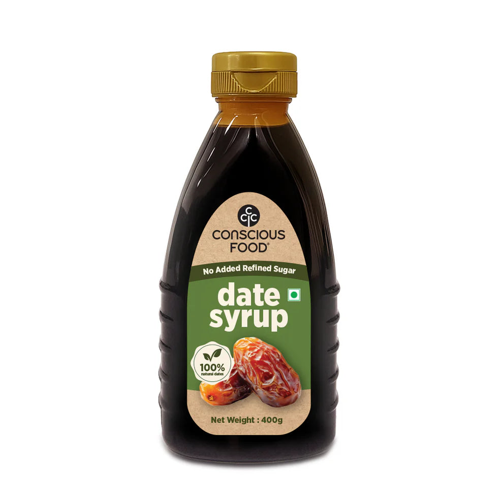 Date Syrup | Natural - Made with Premium Dates - No Added Sugar - Conscious Food - 400gm