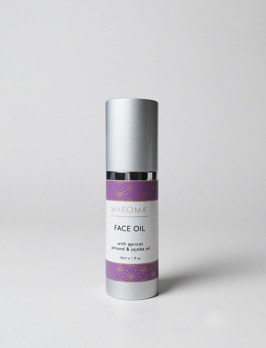 Face Oil | With Apricot Almond & Jojoba Oil - 100% Natural - No Synthetic Perfume, Color & No synthetic Perfume - Maroma - 30ml