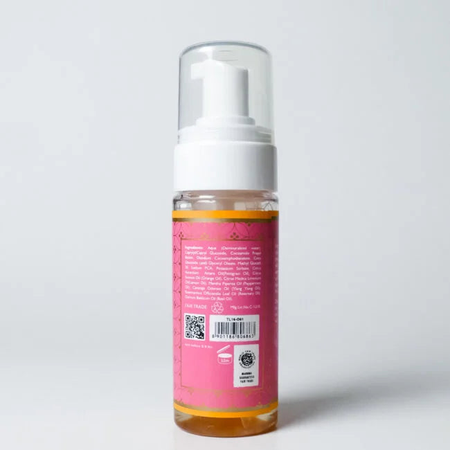 Face Wash | Orange Blossom Foaming Face Wash -100% Vegan - Gentle Cleansing, Refreshing, Balancing - No Added Preservatives - Maroma - 150ml