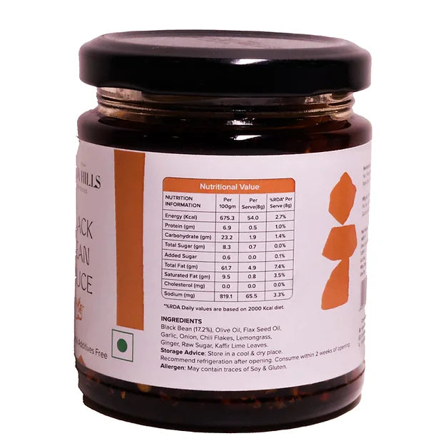 Sauce | Fermented Black Bean (Made With Olive Oil & Flax Seed Oil) – No Added Preservatives & Additives Free – Tatva Hills – 150gm
