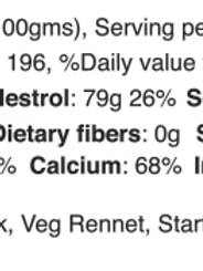 Feta Cheese - Pasteurized – Enriched With Probiotics – Kodai - 200gm