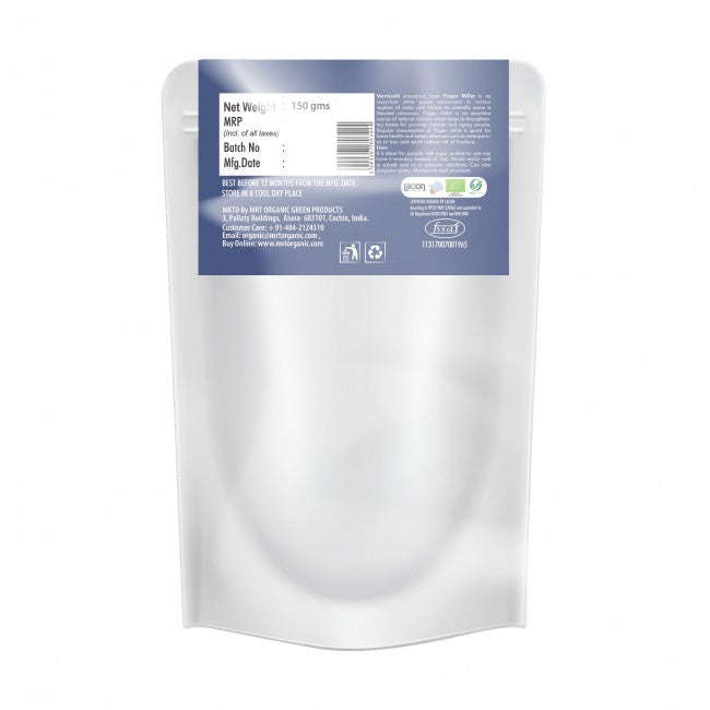 Finger Vermicelli | Gluten Free, Helps Reduce Blood Glucose Levels, Rich In Calcium & Rich In Fiber - MRT Organics – 150gm