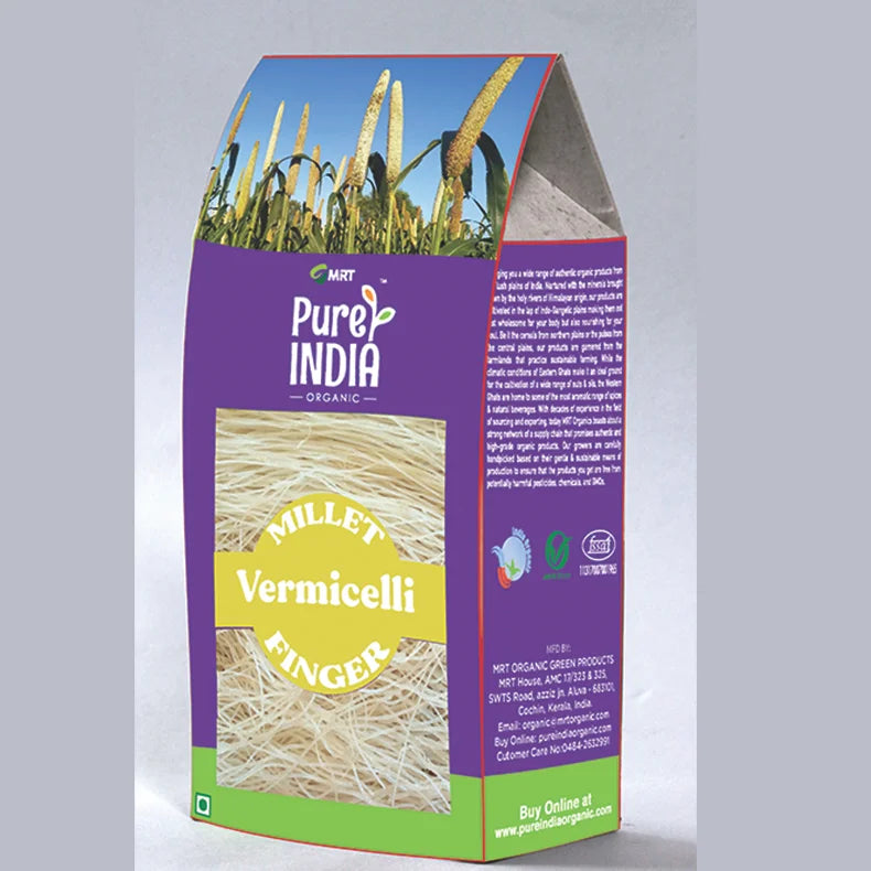 Finger Vermicelli | Gluten Free, Helps Reduce Blood Glucose Levels, Rich In Calcium & Rich In Fiber - MRT Organics – 150gm
