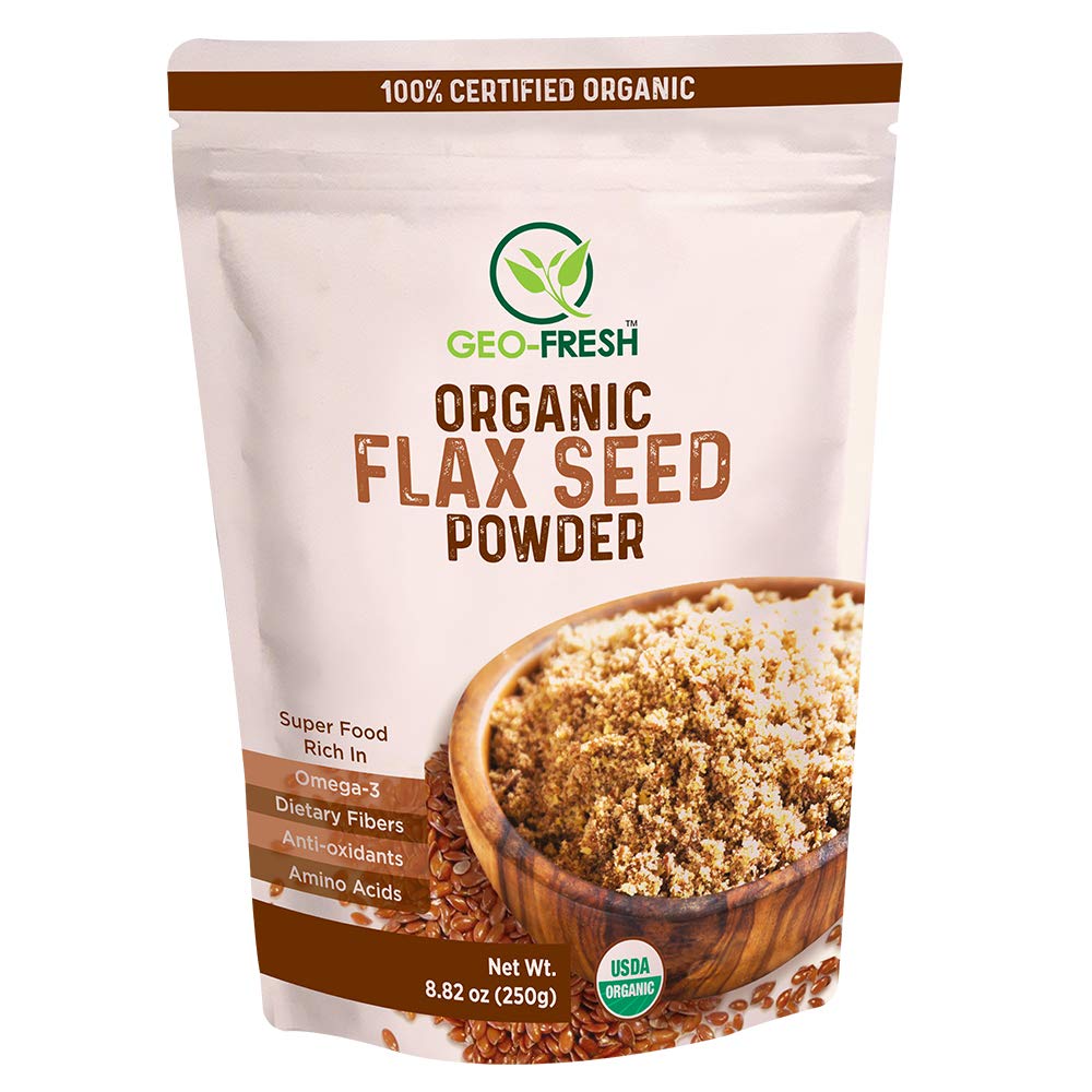 Flax Seed Powder | USDA Organic - Geo Fresh - 250gm