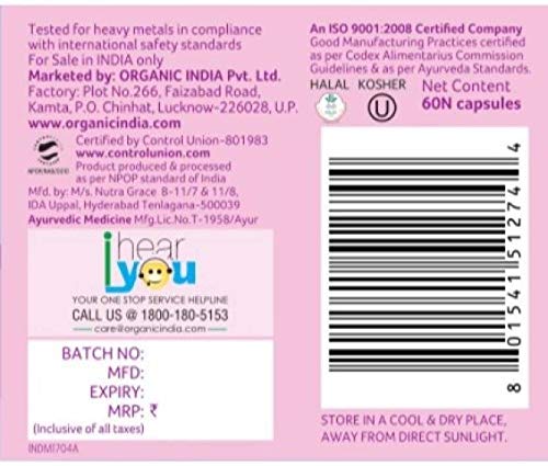 Flaxseed Oil - Omega 3 Heart Health - Organic India - 60 Capsules