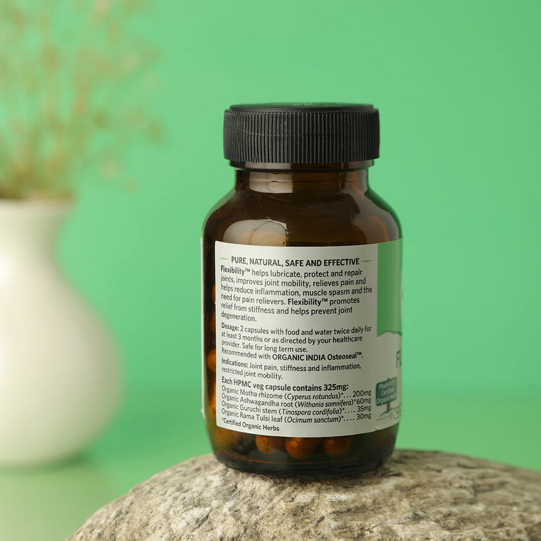 Flexibility - Joint Pain Relief - Organic India - 60 Capsules