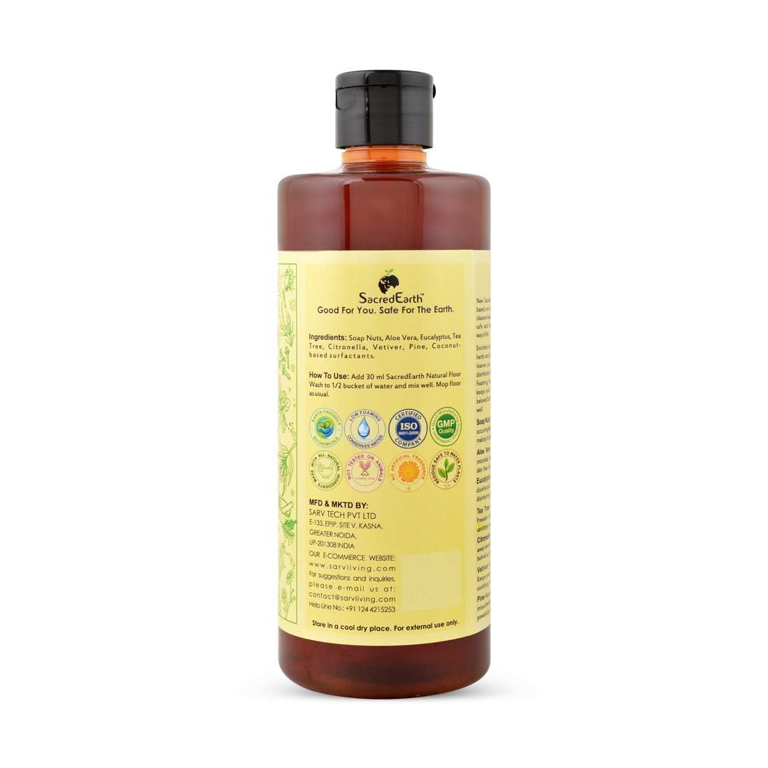 Natural Floor Wash Liquid - Sacred Earth - 500ml