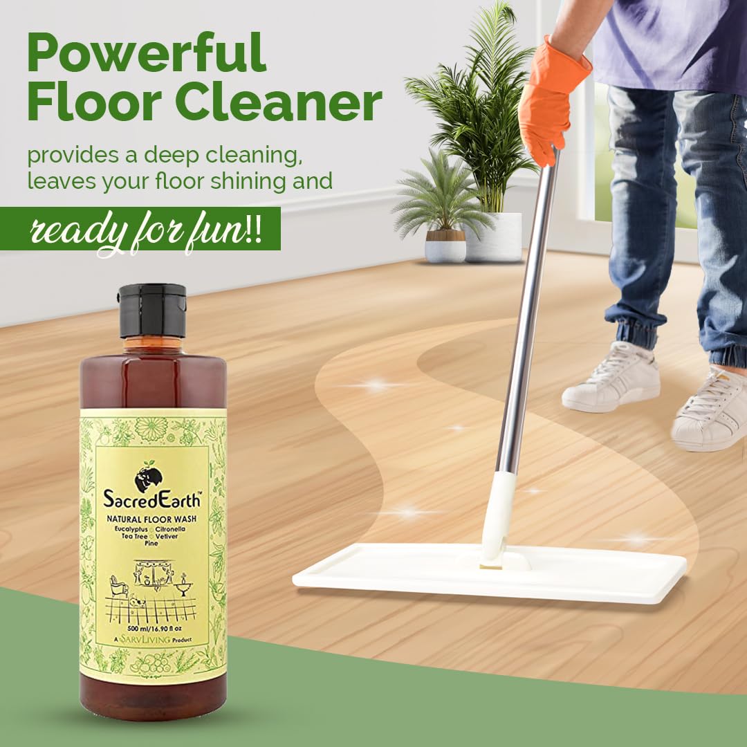 Natural Floor Wash Liquid - Sacred Earth - 500ml