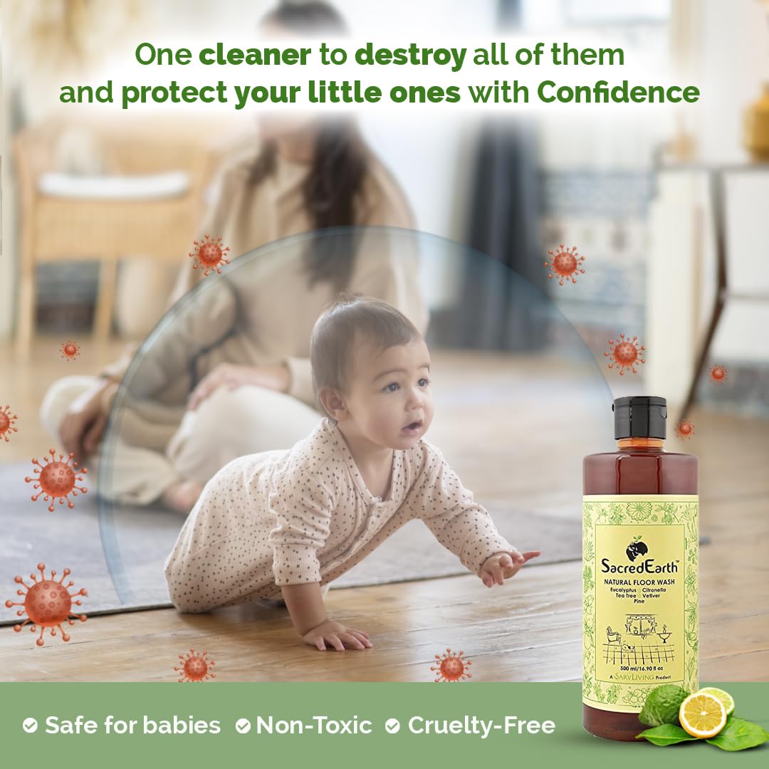 Natural Floor Wash Liquid - Sacred Earth - 500ml