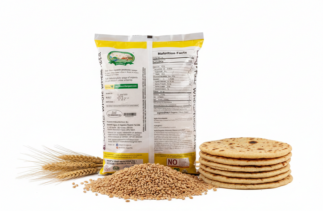 Flour | M.P Whole Wheat Flour (Atta) - Elworld Organic - 5000gm