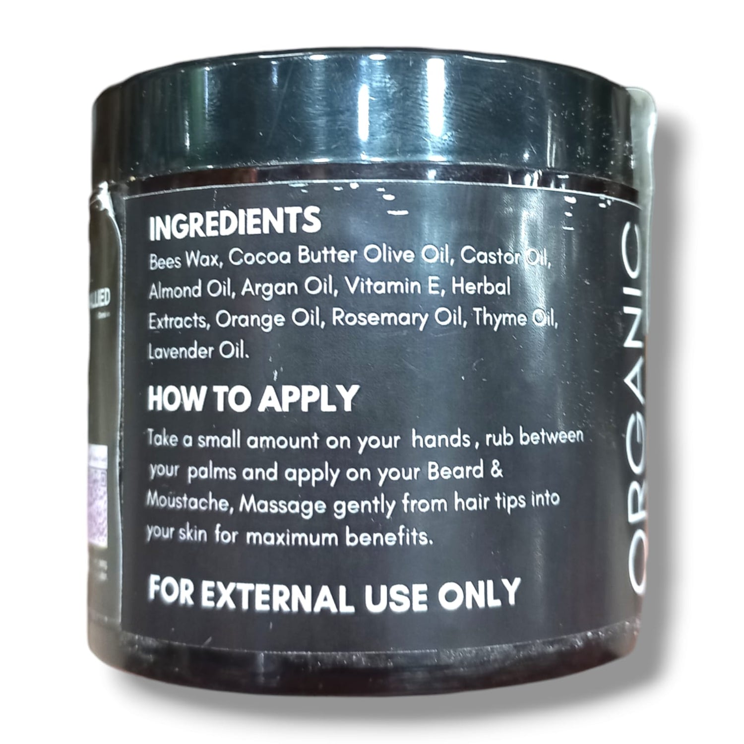 Beard Balm | For Hair Growth - USDA Organic - La Monk – 100gmf