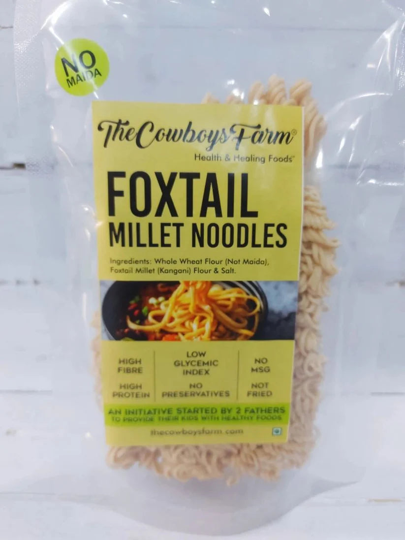 Noodles | Foxtail Millet Noodles – High In Fibre And Protein, No Maida, No Msg & No Added Preservatives – The Cow Boys Farm – 175gm