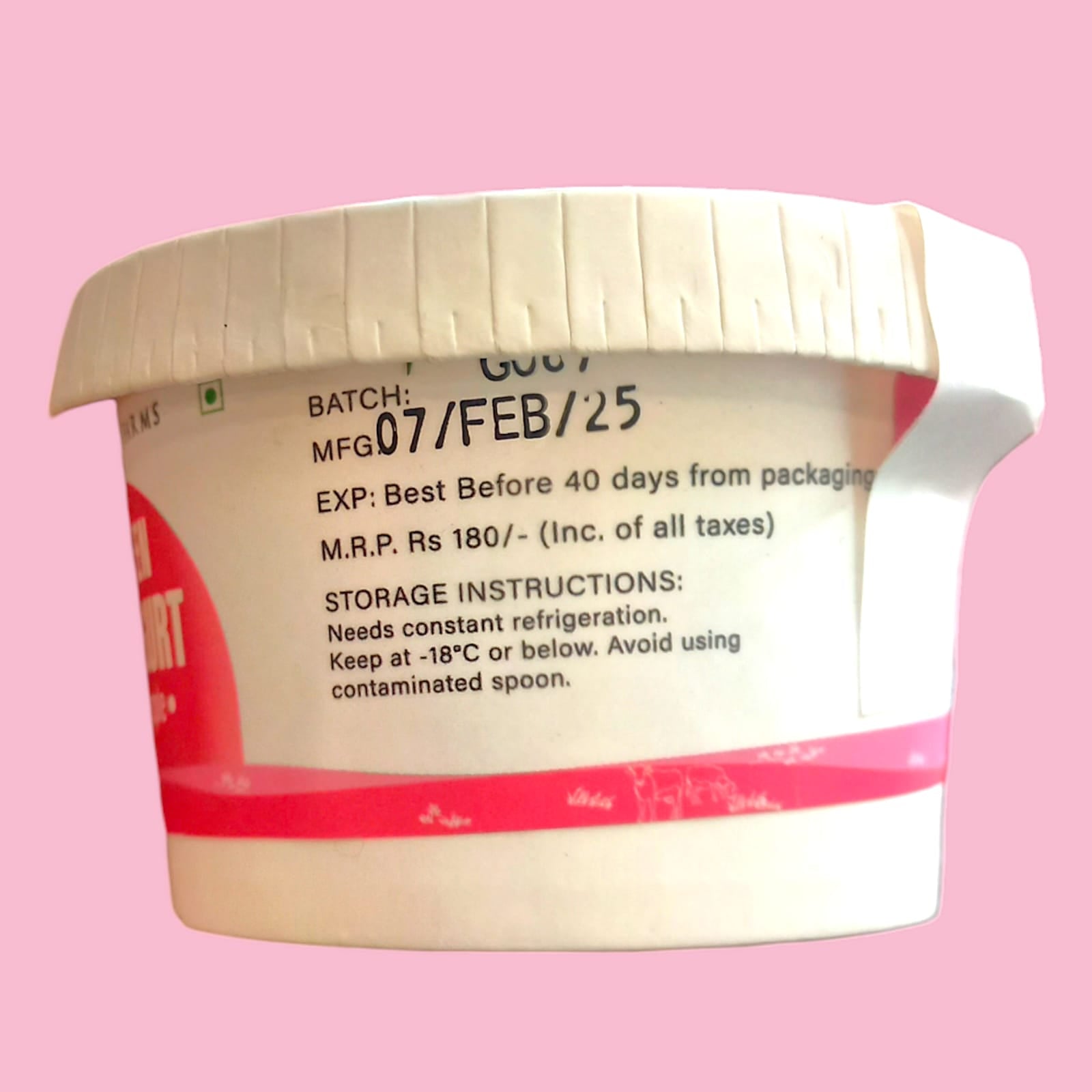 Yogurt | Frozen A2 Milk Yogurt (Guava Apple) – Made With A2 Cow Milk – No Added Preservatives & No Artificial Flavour Or Colours – Highland Farms – 120gm