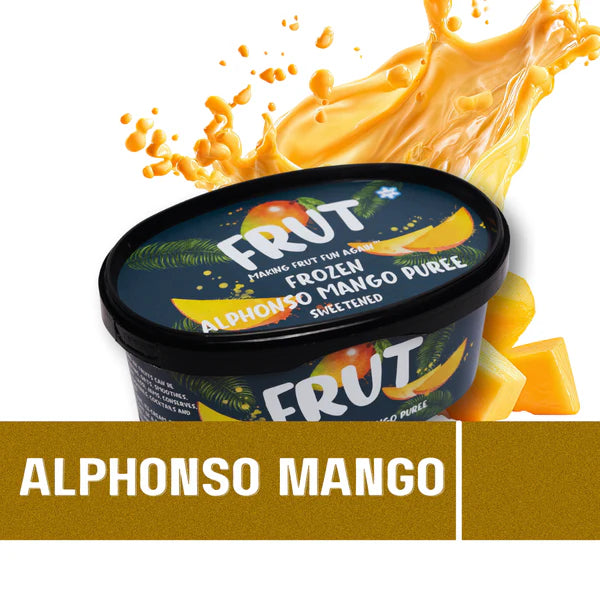 Alphonso Mango | Frozen Alphonso Mango Puree (Natural & Unsweetened) – No Artificial Flavours & Preservatives – Frut – 1000gm