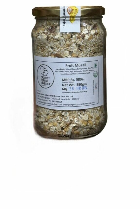 Muesli | Fruit Muesli - Vegan - German Bakery - 350gm