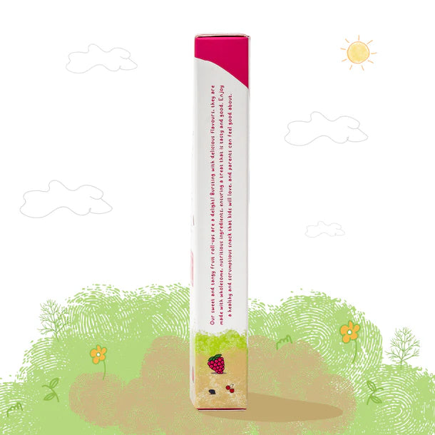 Fruit Roll Ups | (Mix Berries) – 12+ Months – All Natural Ingredients – No Added Preservatives & No Refined Sugar – GUB GUB – Pack Of 4