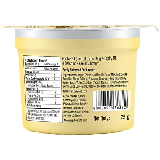 Fruit Yogurt Mango – Epigamia – 75gm