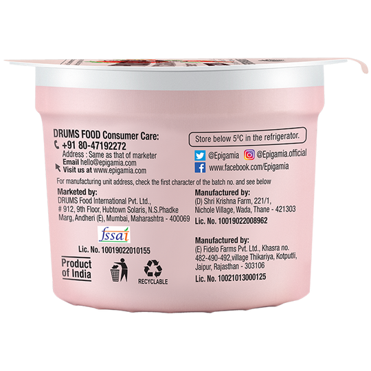 Fruit Yogurt Strawberry – Epigamia – 75gm