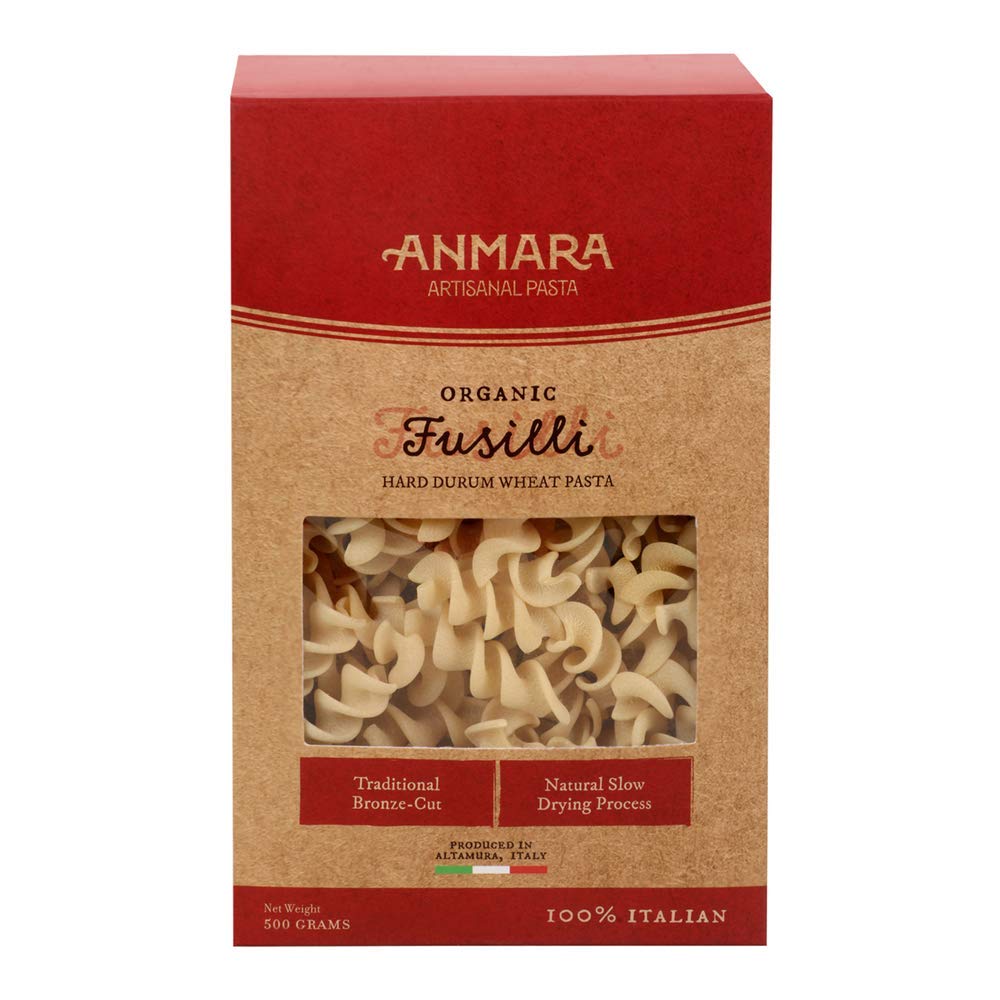 Pasta | Fusilli Pasta – Hard Drum Wheat Pasta - 100% Italian - Anmara – 500gm