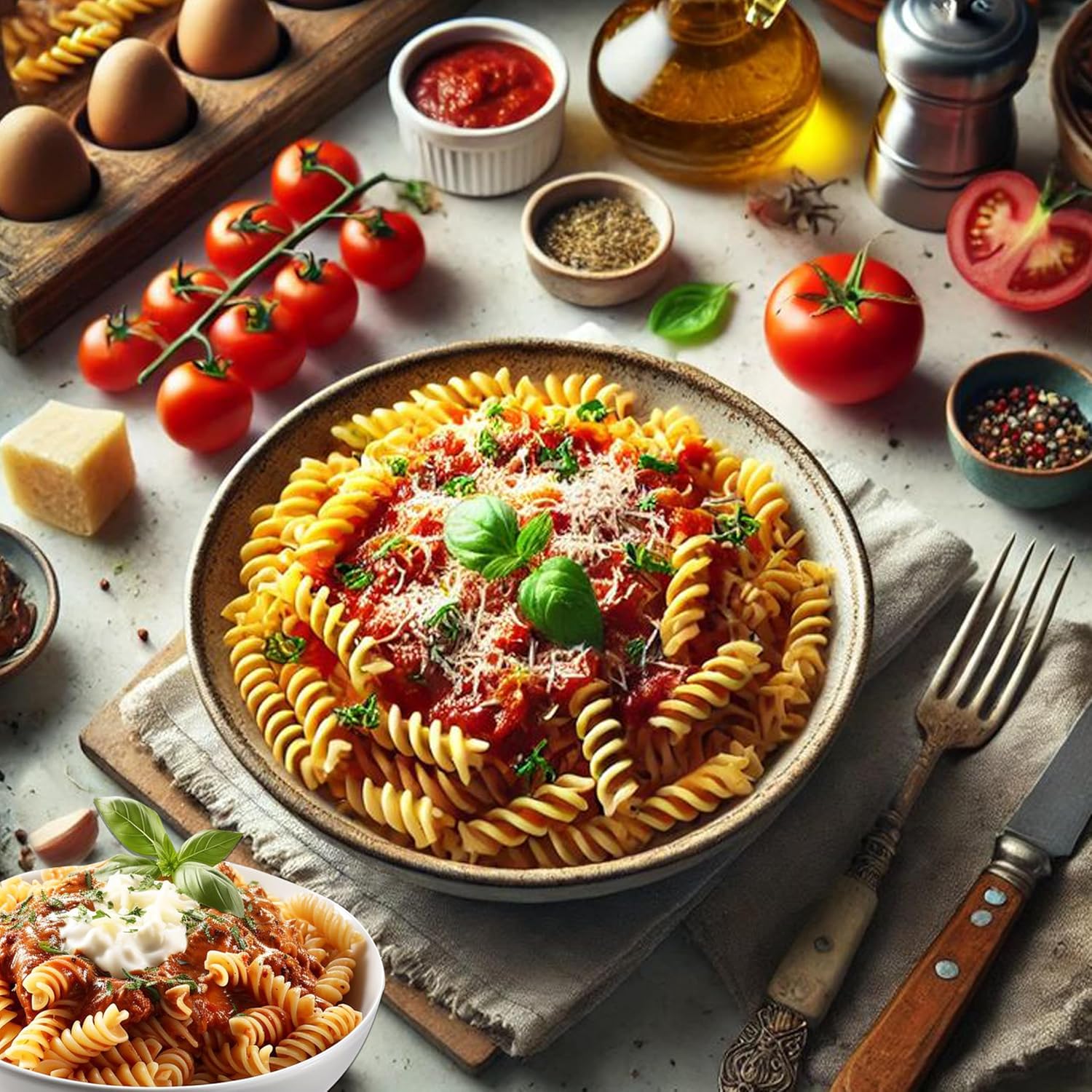 Pasta | Fusilli Pasta (Made By Corn & Rice) - Flavourful - Made In Italy - Health Friendly - Gluten Free & Lactose Free - Pasta Lensi - 400gm