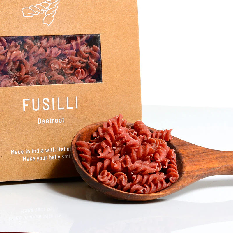 Fusilli Pasta – Beetroot – Organic - Indian - Gastronomica – 250gm