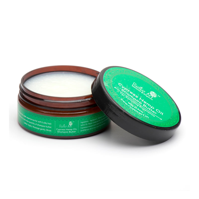 Cypress Hemp Oil Shampoo Butter - Rustic Art - 100gm