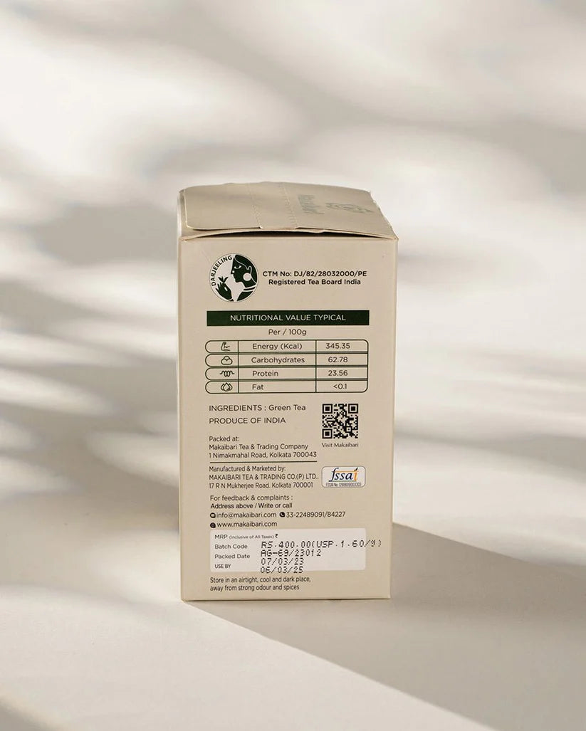 Tea | Green Tea - Darjeeling - Organic - Makaibari - 250gm