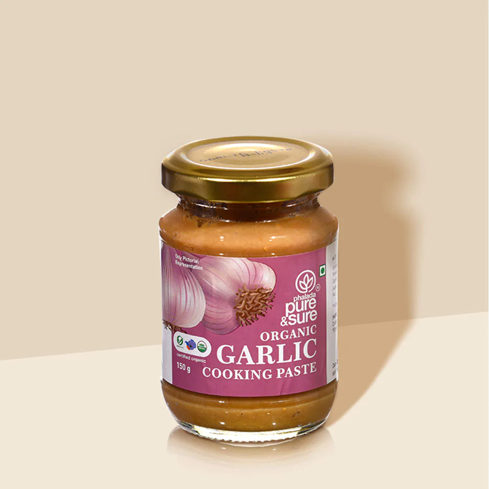 Garlic Cooking Paste - Organic - Indian - Pure And Sure - 150gm