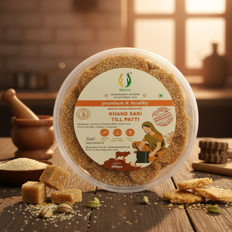Khanda Sari Till Patti - No Added Preservatives -Cruelty Free- Calcium Rich- Matratva – 500gm