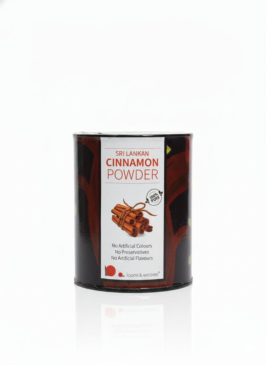Cinnamon Powder | Sri Lankan - No Artificial Colour, No Additives & No Preservative – Looms And Weaves – 200gm
