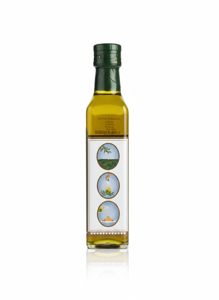 Olive Oil | Extra Virgin Olive Oil-Infused With Basil - Unrefined - Cold Pressed - Jaypore Olives 250ml