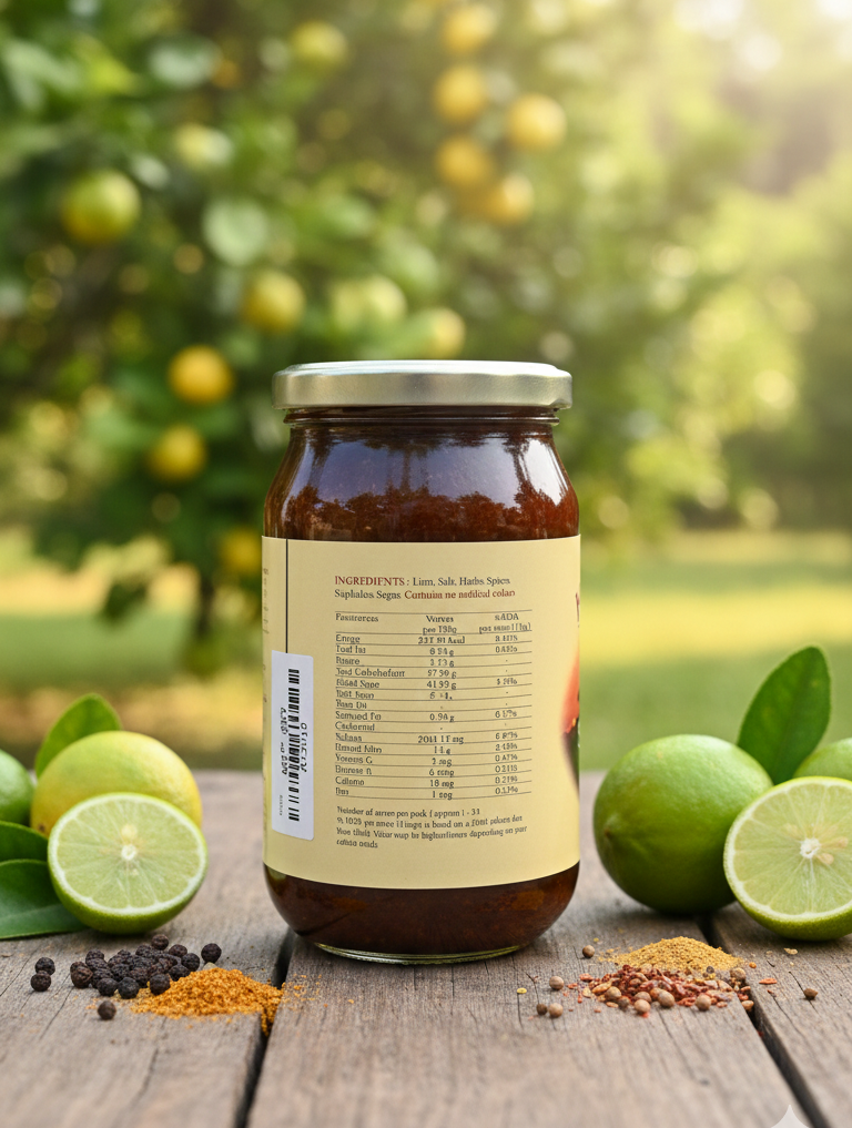 Pickle | Sweet Lime Pickle - Natural – No Cholesterol- No Trans Fat- No Artificial Colors- Kumaoni – 500gm