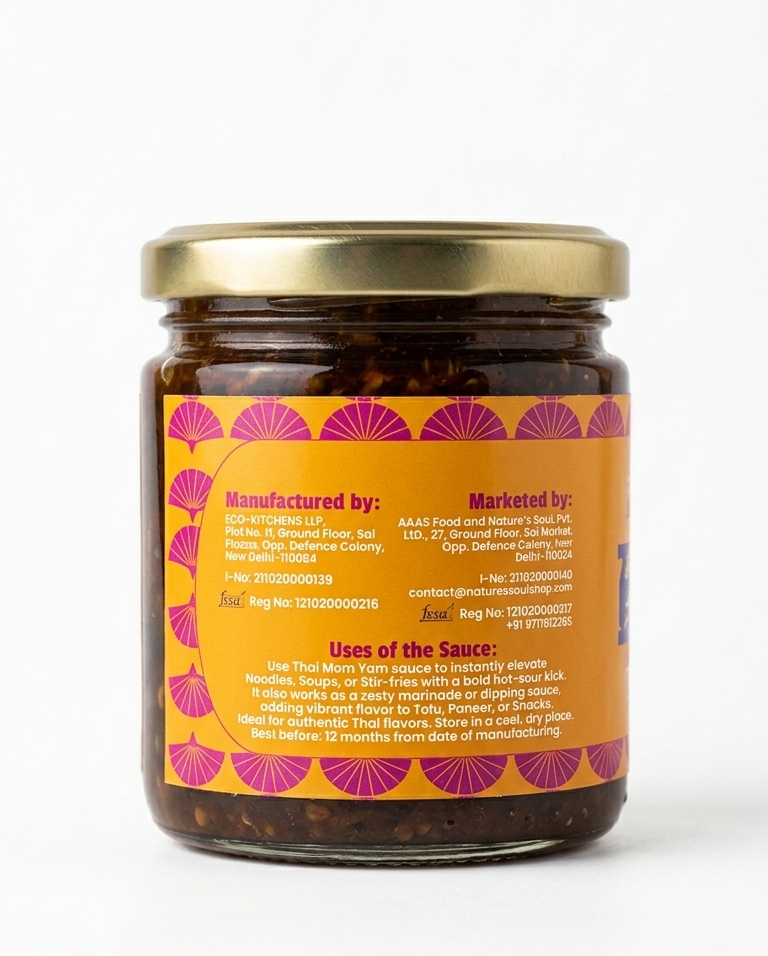 Sauce | Thai Nam Yam Sauce- Gluten Free - No Preservatives., No Flavour Enhancer - Nature&