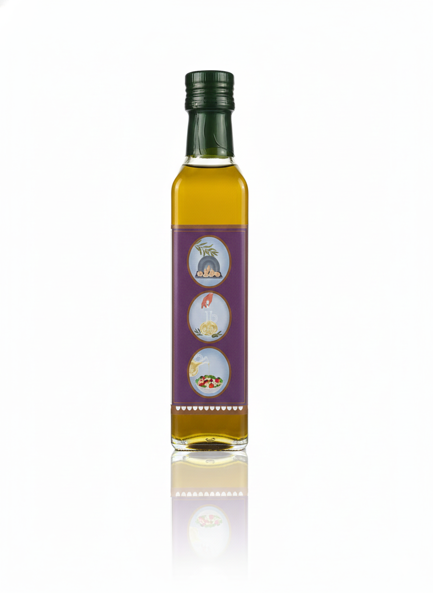 Olive Oil | Extra Virgin Olive Oil- Infused With Garlic - Unrefined - Cold Pressed - Jaypore Olives 250ml