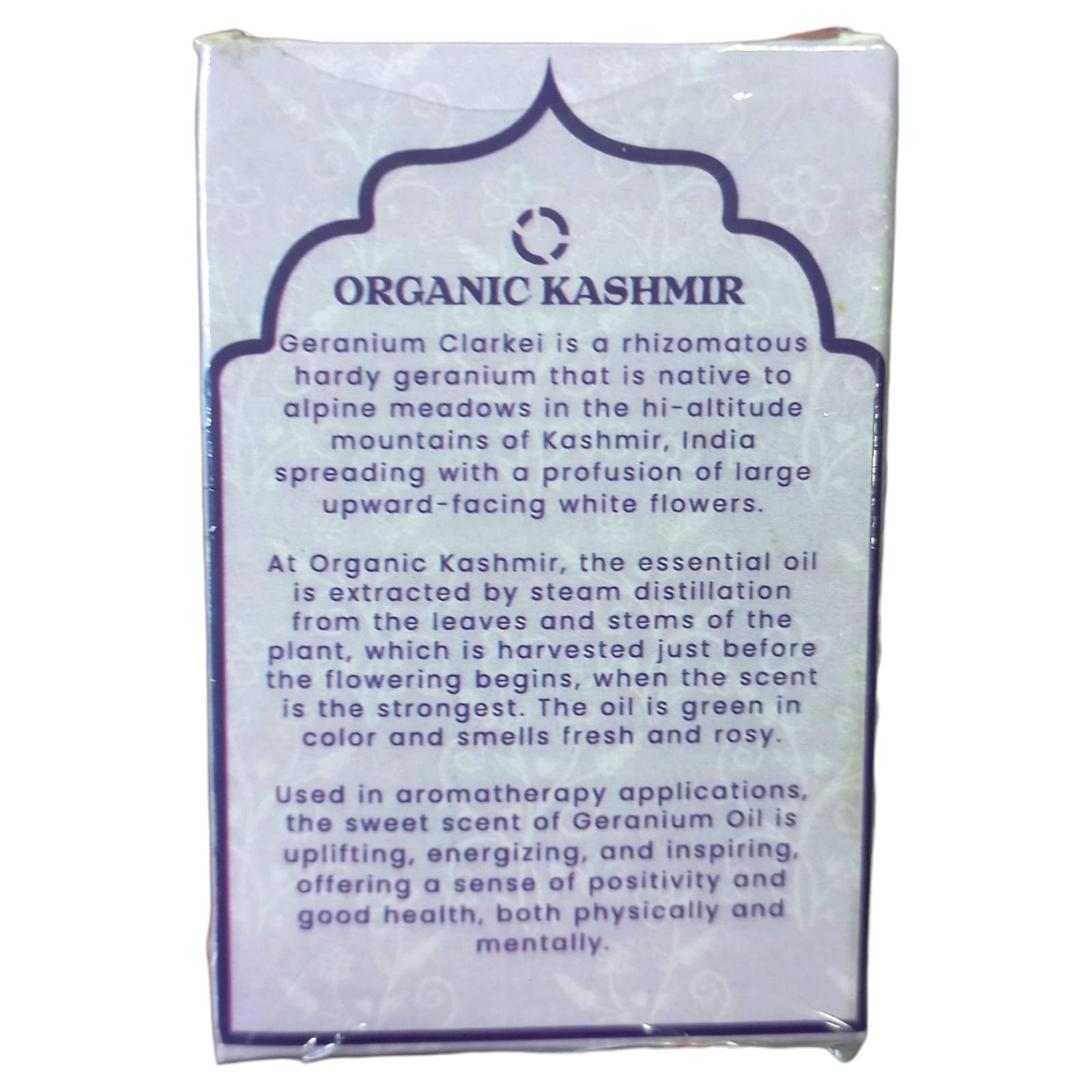 Essential Oil | Kashmir Geranium Essential Oil (Geranium Clarkei) - Organic Kashmir - 15ml