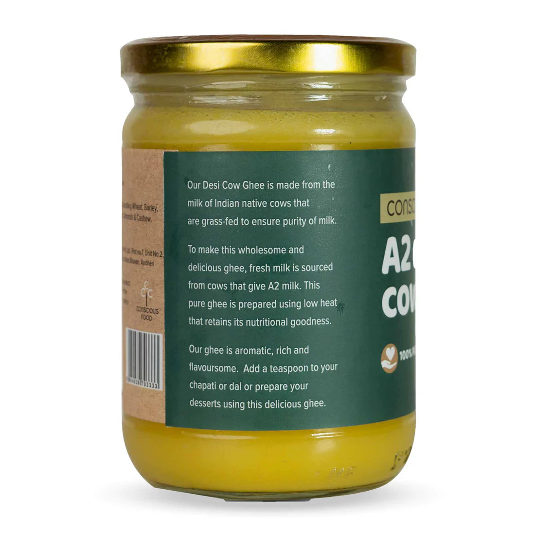 Ghee | A2 Desi Cow Ghee - 100% Pure - Conscious Food - 500ml