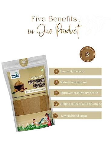 Ginger Powder | (Meghalaya) - Gluten Free, No Gmo & Preservatives Free - Yogik Roots - 100gm