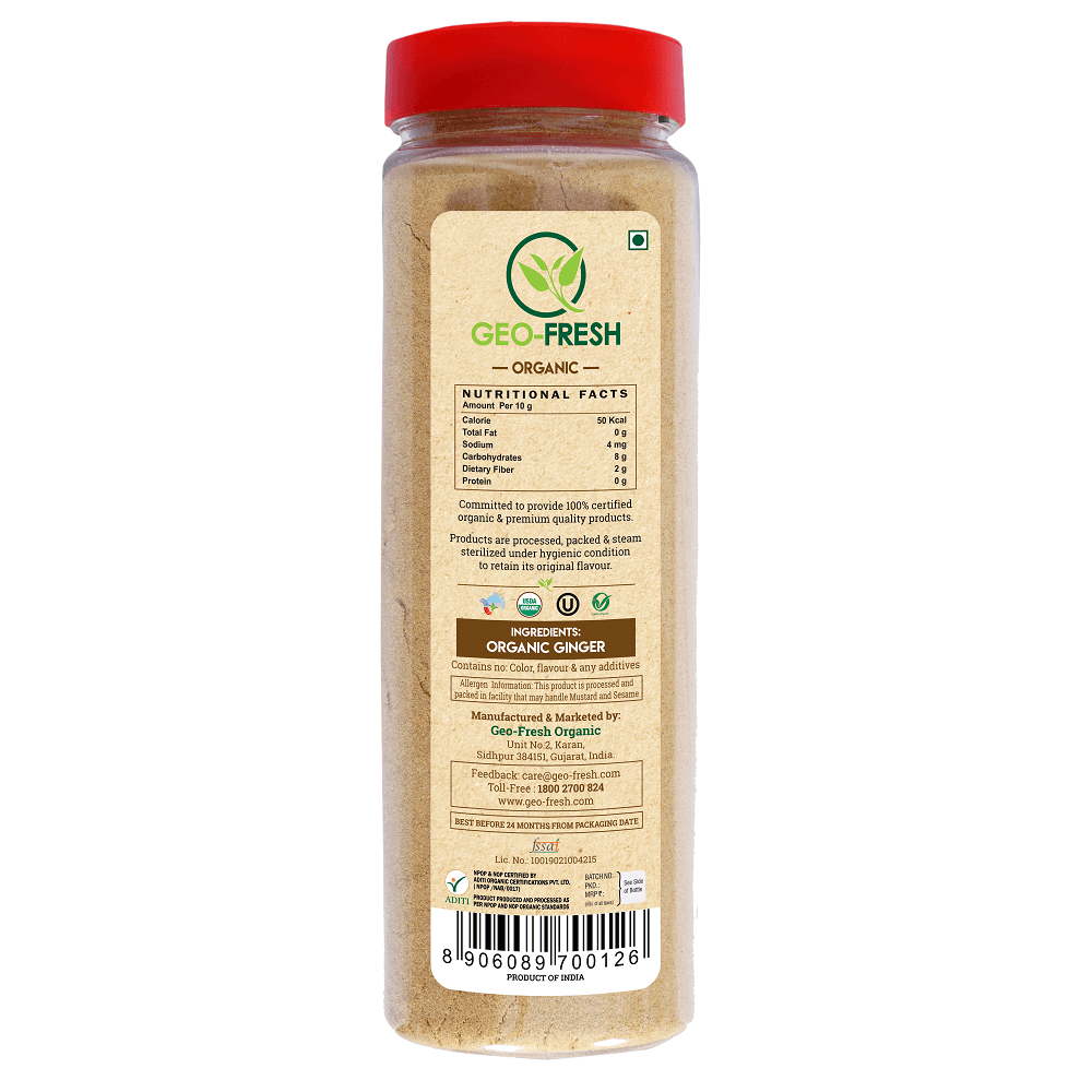 Ginger powder | USDA Organic - Geo-Fresh Organic – 360gm