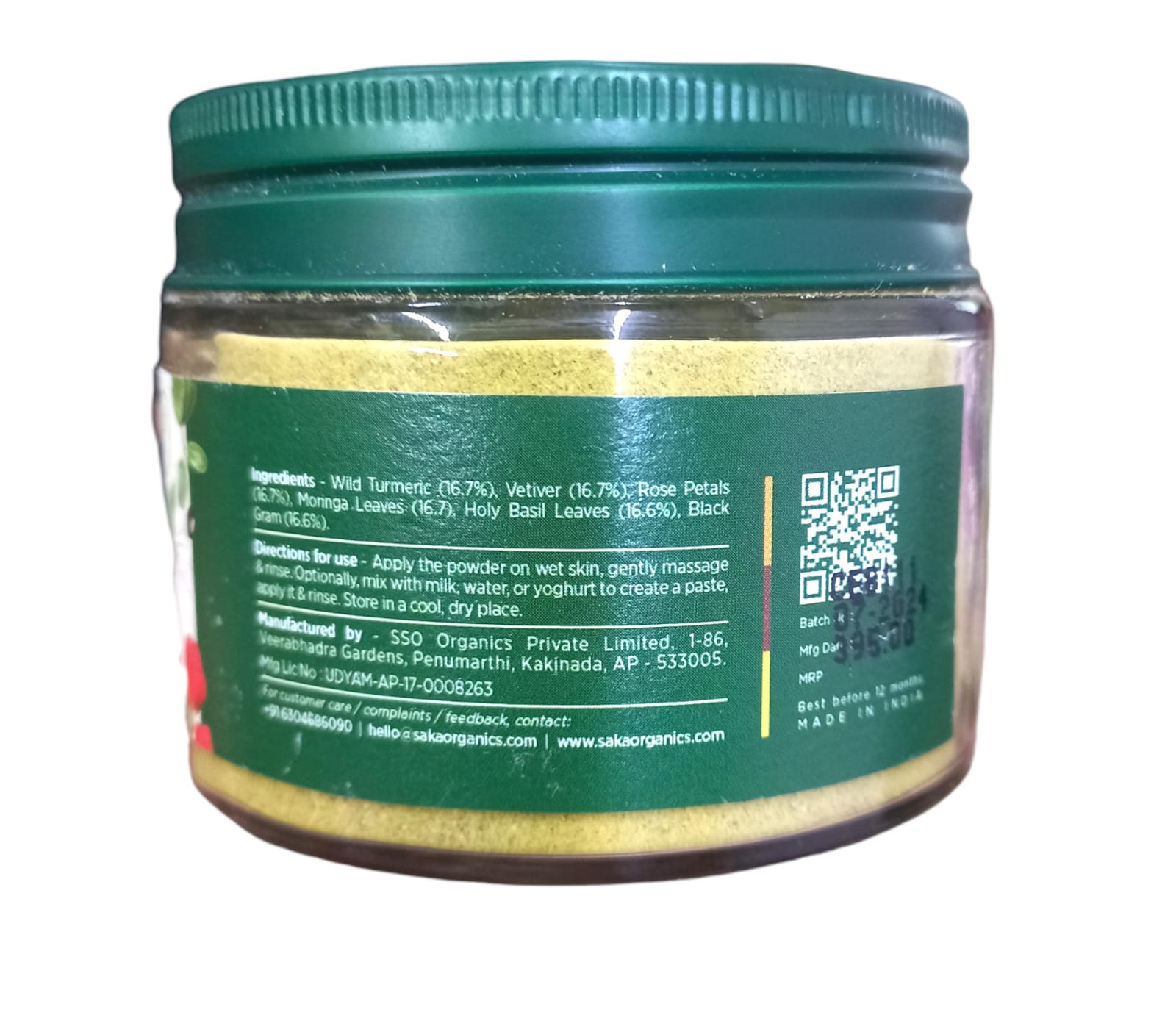 Body Scrub | Glow Getter (Anti Pigmentation) – Handcrafted – Saka Organics – 100gm