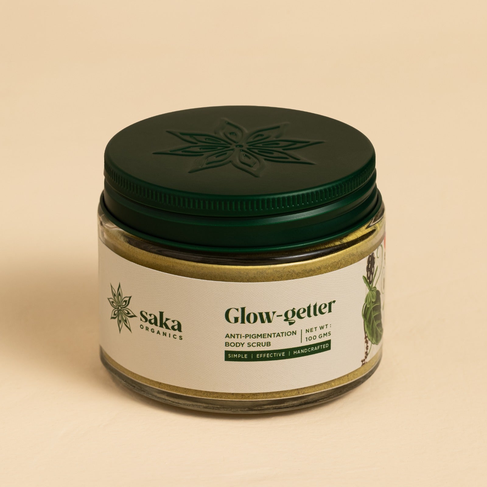 Body Scrub | Glow Getter (Anti Pigmentation) – Handcrafted – Saka Organics – 100gm