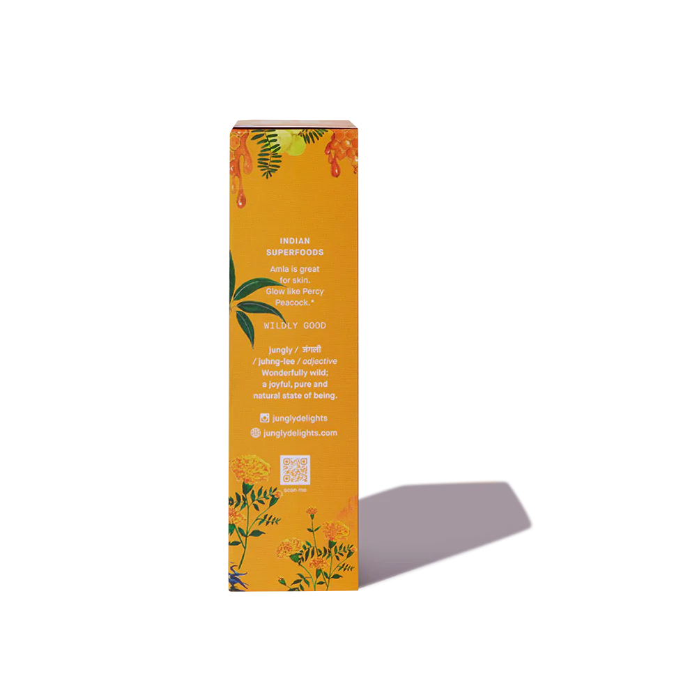 Glow Honey With Amla (Super Food Bar) - Indian - Gluten Free, No Refined Sugar & Support Immunity - Jungly Delights - 38gm